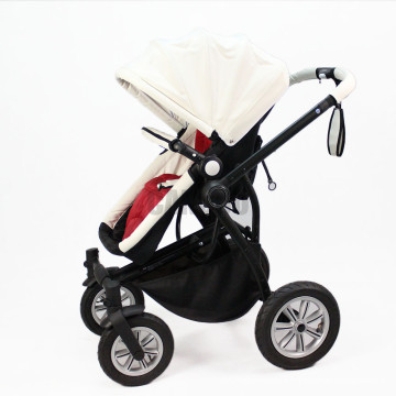 2015 Luxury Design Baby Poussette Grande Roue Blanc/Noir